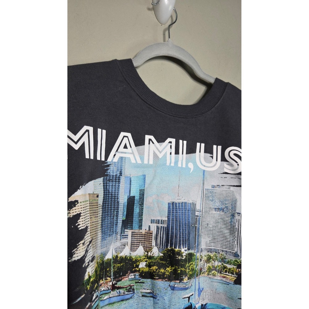 Formula 1 Miami Grand Prix F1 Racing Sweatshirt Mens Large Charcoal Graphic NWT